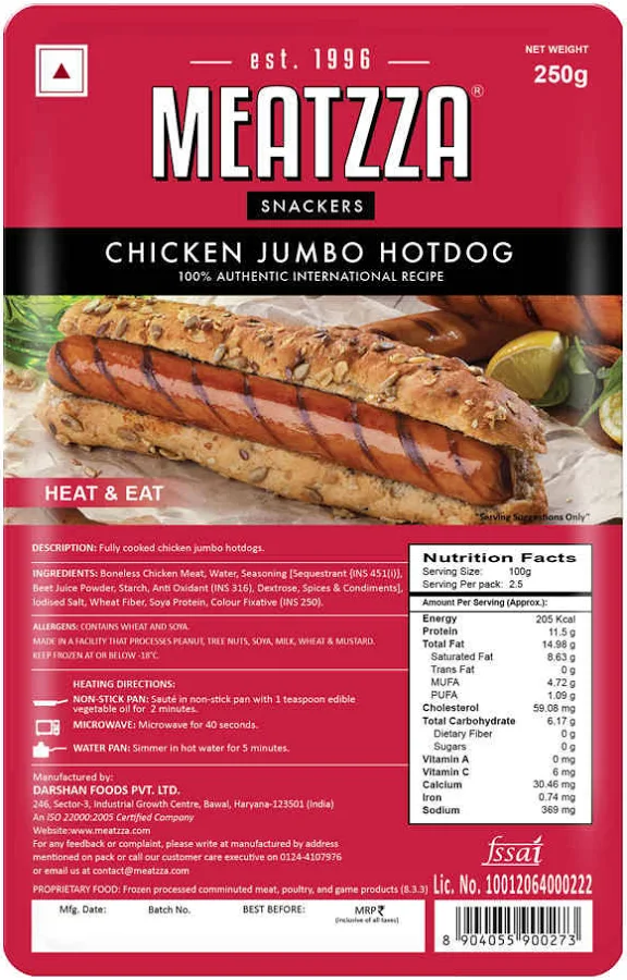 Meatzza Chicken Jumbo Hotdog